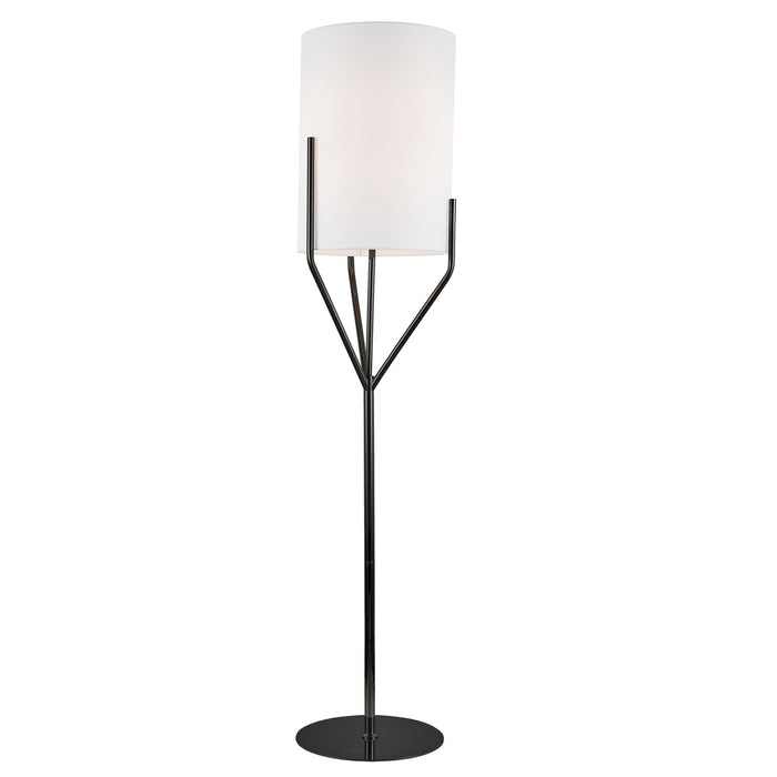 KHL-651F-MB- Khloe 1-Light Floor Lamp in Black by Dainolite