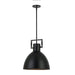 LBY-141P-MB-MB- Liberty 1-Light Pendant in Matte Black by Dainolite