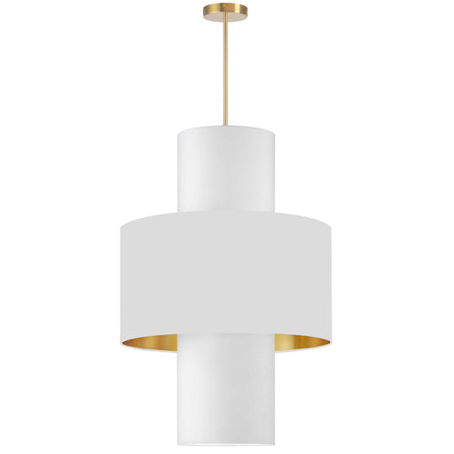 POA-224P-AGB-692-790- Patrona 4-Light Pendant in White by Dainolite