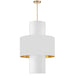 POA-224P-AGB-692-790- Patrona 4-Light Pendant in White by Dainolite