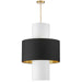 POA-224P-AGB-698-790- Patrona 4-Light Pendant in Black by Dainolite