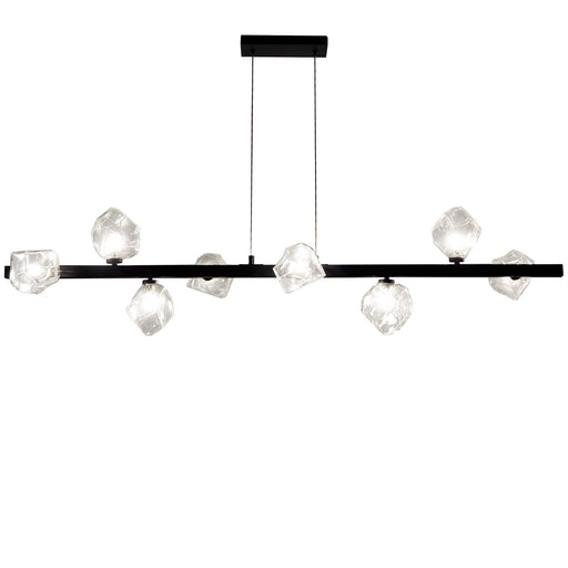 PRN-548HP-MB- Pearlene 8-Light Pendant in Matte Black by Dainolite