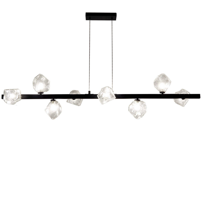 PRN-548HP-MB- Pearlene 8-Light Pendant in Matte Black by Dainolite