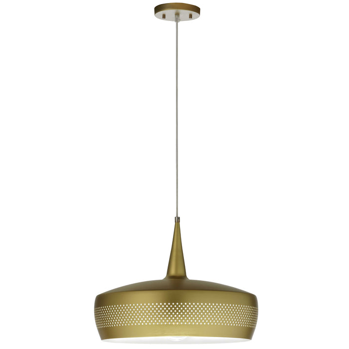 Pixie One Light Pendant in Aged Brass