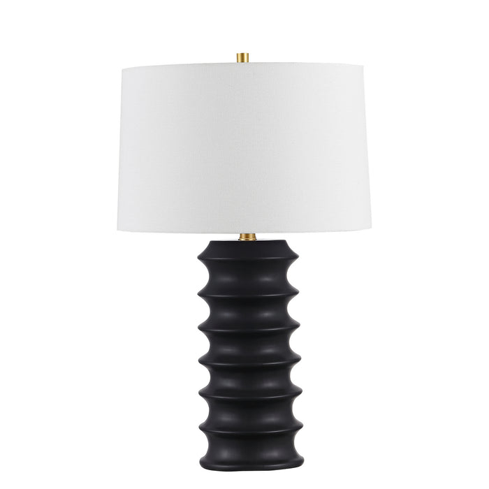 Terence One Light Table Lamp in Black