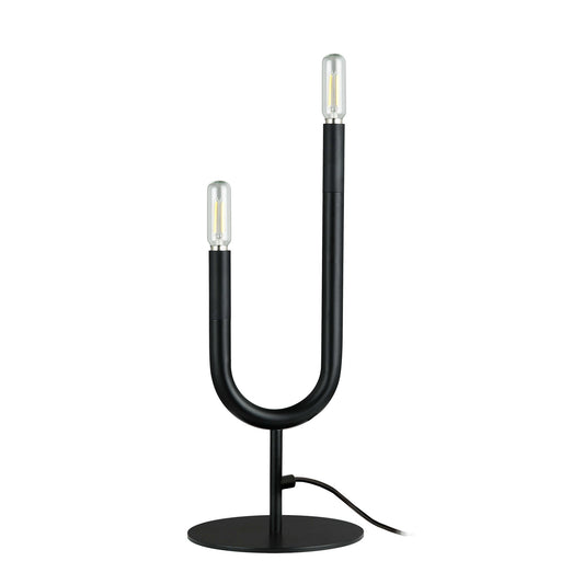 Wand Two Light Table Lamp in Matte Black