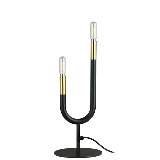 Wand Two Light Table Lamp in Matte Black