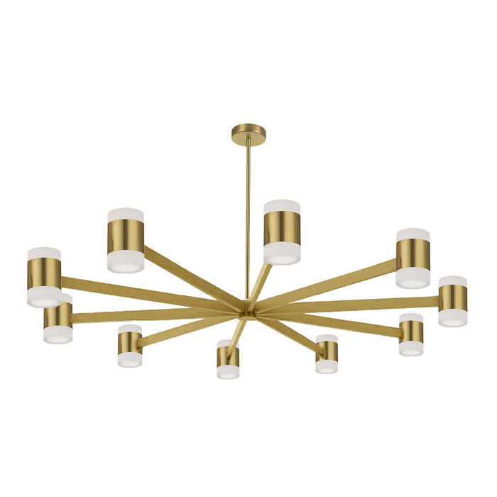 Wilson LED Chandelier in Aged Brass