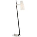 Katia LED Floor Lamp in Ebony and Polished Nickel