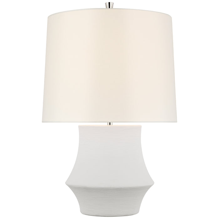 Lakmos LED Table Lamp in Plaster White