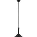 Rosetta LED Pendant in Matte Black and Bronze