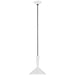 Rosetta LED Pendant in Matte White and Bronze