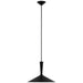 Rosetta LED Pendant in Matte Black and Bronze