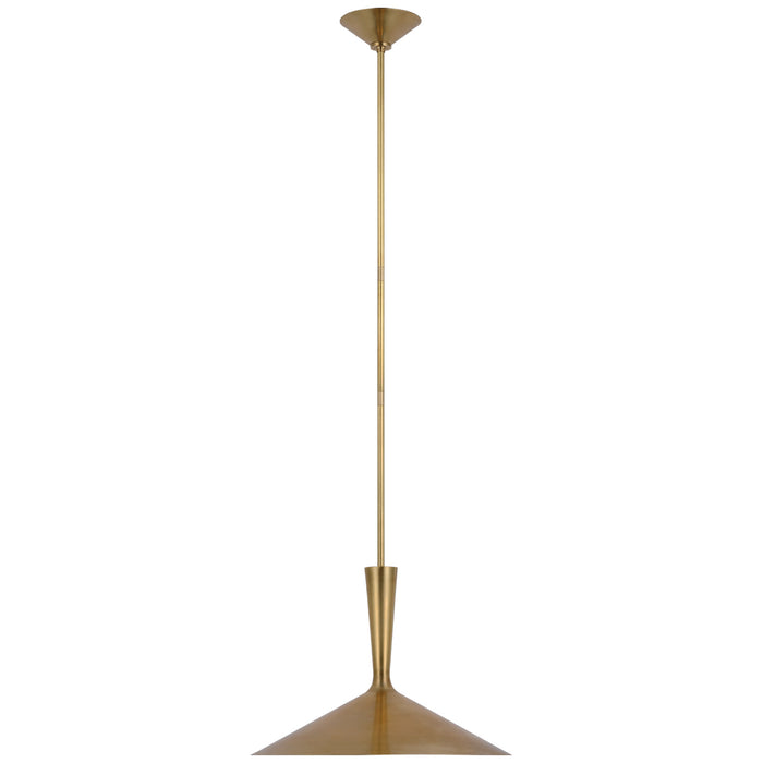 Rosetta LED Pendant in Hand-Rubbed Antique Brass