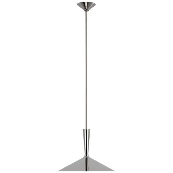 Rosetta LED Pendant in Polished Nickel