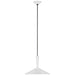 Rosetta LED Pendant in Matte White and Bronze