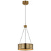 Connery LED Pendant in Antique-Burnished Brass