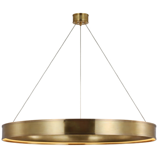 Connery LED Chandelier in Antique-Burnished Brass