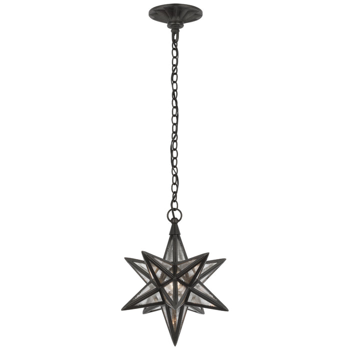 Moravian Star LED Lantern in Aged Iron