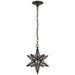 Moravian Star LED Lantern in Aged Iron