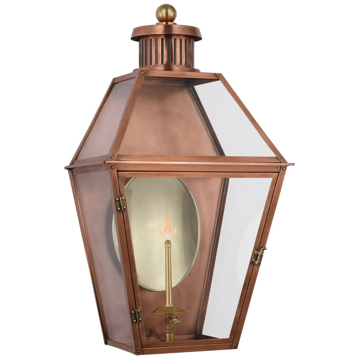 Stratford2 Gas Wall Lantern in Soft Copper