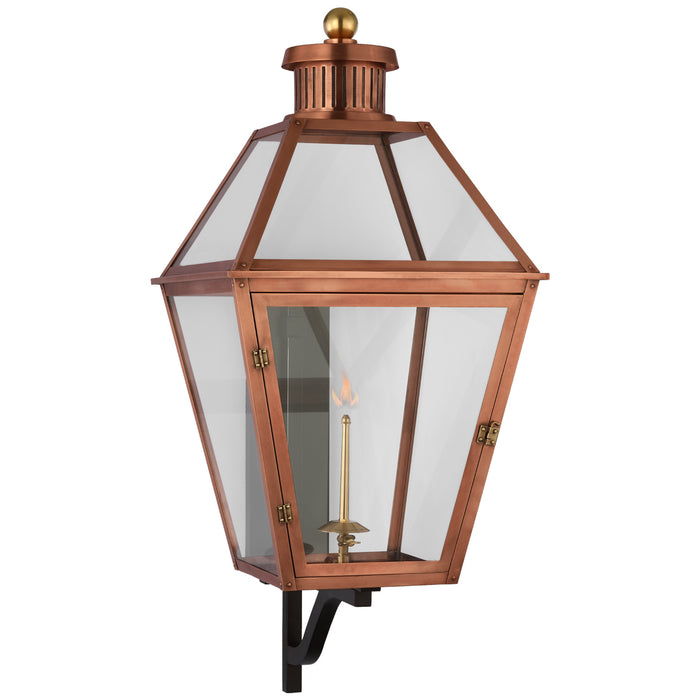 Stratford2 Gas Wall Lantern in Soft Copper