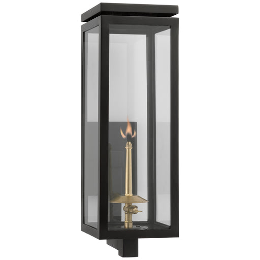 Fresno2 Gas Wall Lantern in Matte Black