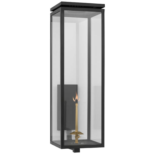 Fresno2 Gas Wall Lantern in Matte Black