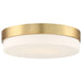 20826LEDD-ABB/OPL- Roma LED Flush Mount in Antique Brushed Brass by Access Lighting