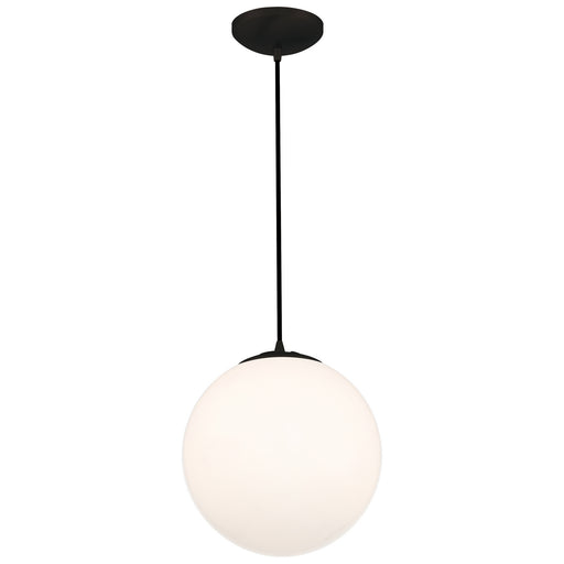 23941-MBL/OPL- Pearl 1-Light Pendant in Matte Black by Access Lighting