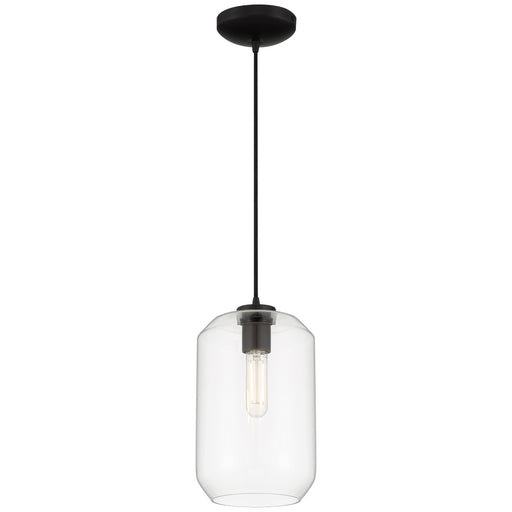 29010LEDDLP-BL/CLR- Clarity LED Pendant in Black by Access Lighting