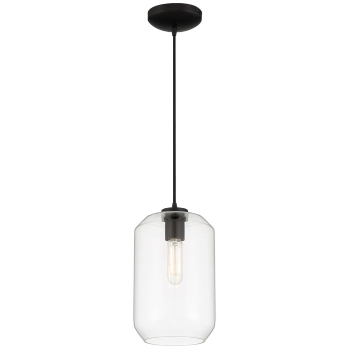 29010LEDDLP-BL/CLR- Clarity LED Pendant in Black by Access Lighting