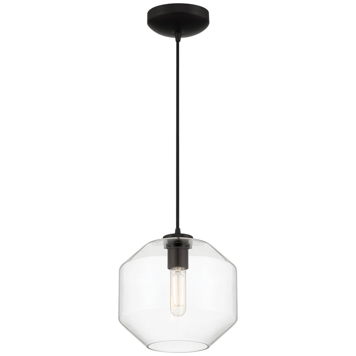 29011LEDDLP-BL/CLR- Clarity LED Pendant in Black by Access Lighting