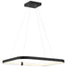 50946LEDD-MBL/ACR- Ravello LED Pendant in Matte Black by Access Lighting