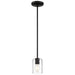 62585LEDDLP-MBL/CLR- Oslo LED Pendant in Matte Black by Access Lighting