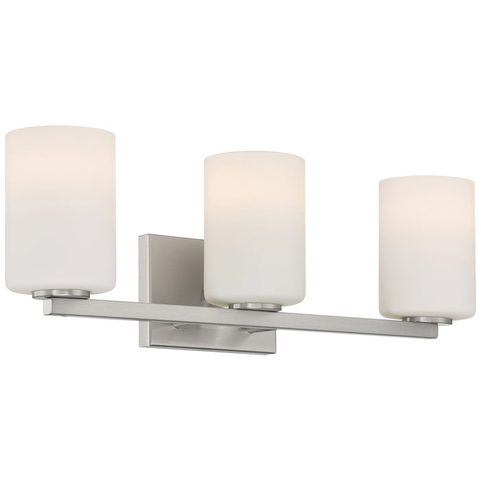 62623-BS/OPL- Sienna 3-Light Vanity in Brushed Steel by Access Lighting