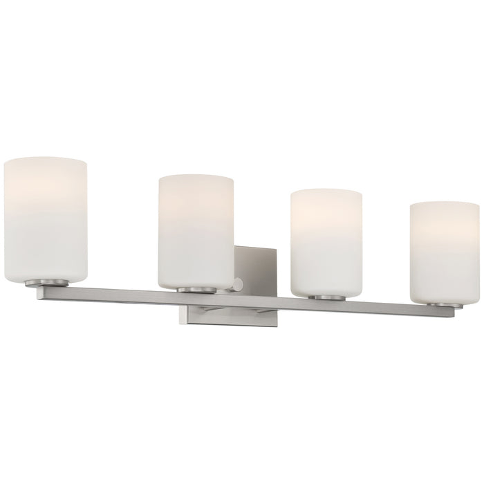 62624-BS/OPL- Sienna 4-Light Vanity in Brushed Steel by Access Lighting