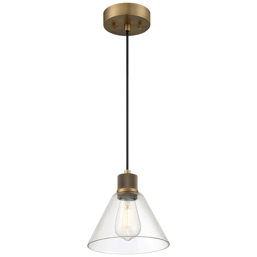 63140LEDDLP-ABB/CLR- Port Nine Martini LED Pendant in Antique Brushed Brass by Access Lighting