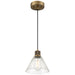 63140LEDDLP-ABB/SDG- Port Nine Martini LED Pendant in Antique Brushed Brass by Access Lighting