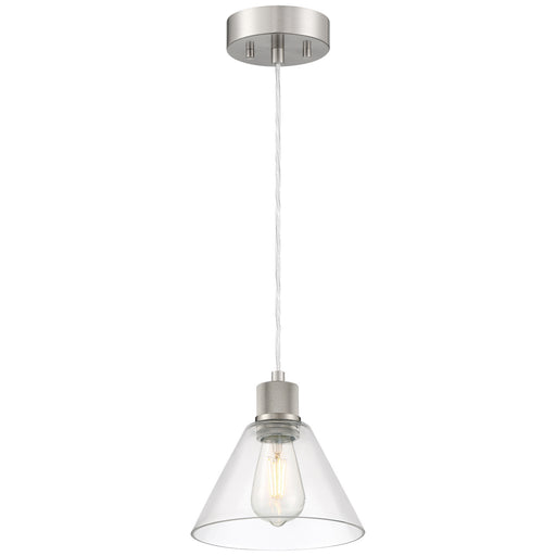 63140LEDDLP-BS/CLR- Port Nine Martini LED Pendant in Brushed Steel by Access Lighting