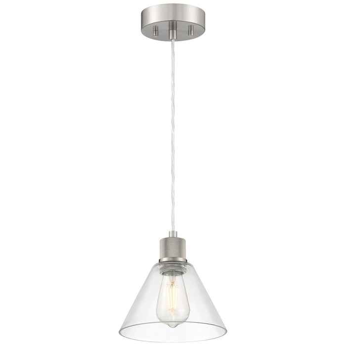 63140LEDDLP-BS/CLR- Port Nine Martini LED Pendant in Brushed Steel by Access Lighting