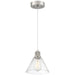 63140LEDDLP-BS/SDG- Port Nine Martini LED Pendant in Brushed Steel by Access Lighting