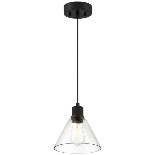 63140LEDDLP-MBL/CLR- Port Nine Martini LED Pendant in Matte Black by Access Lighting