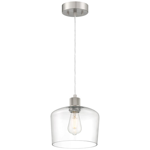 63141LEDDLP-BS/CLR- Port Nine Chardonnay LED Pendant in Brushed Steel by Access Lighting