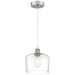 63141LEDDLP-BS/CLR- Port Nine Chardonnay LED Pendant in Brushed Steel by Access Lighting