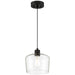 63141LEDDLP-MBL/CLR- Port Nine Chardonnay LED Pendant in Matte Black by Access Lighting