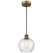 63142LEDDLP-ABB/SDG- Port Nine Burgundy LED Pendant in Antique Brushed Brass by Access Lighting