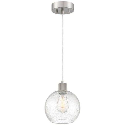 63142LEDDLP-BS/SDG- Port Nine Burgundy LED Pendant in Brushed Steel by Access Lighting