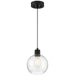 63142LEDDLP-MBL/SDG- Port Nine Burgundy LED Pendant in Matte Black by Access Lighting