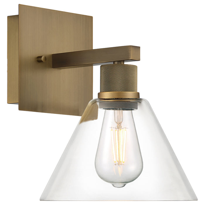 63143LEDDLP-ABB/CLR- Port Nine Martini LED Wall Sconce in Antique Brushed Brass by Access Lighting